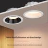 Ultra-Narrow Bezel LED Recessed Downlight: Anti-Glare Spotlight with Three-Color Light Change