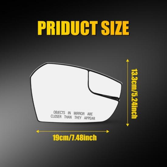 Passenger Side Mirror Glass For 2018- Ford Escape SEL No Heated GJ5Z17K707A