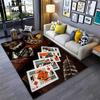 Poker Theme Carpet for Living Room Bedroom Hallway Long Strip Alfombra Anti-slip Soft Area Rug Sofa Doormat Home Decor Tapete HD