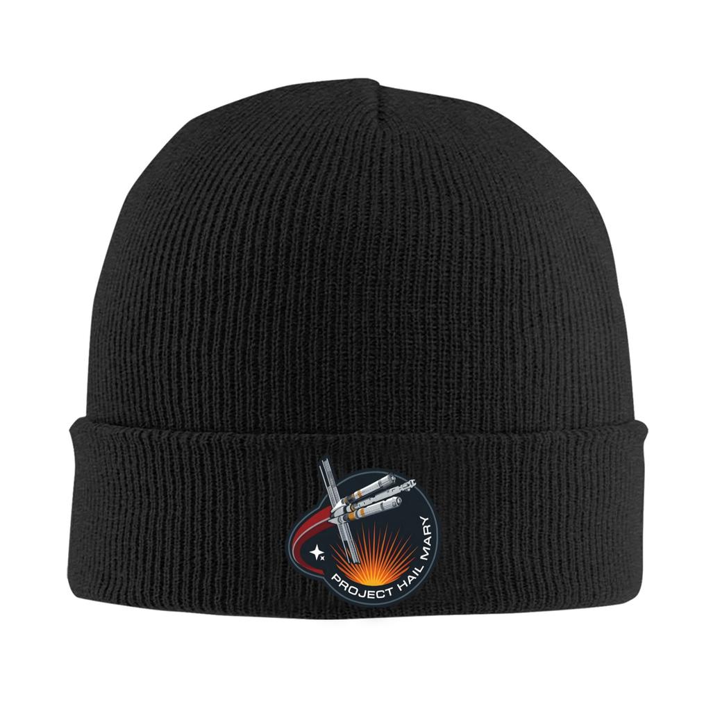Project Hail Mary  Knitted Hat  Vintage Caps Unisex Adult Gym Beanie Hats Autumn Winter Pattern Elastic Bonnet Hats