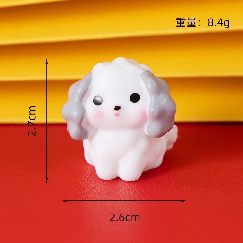 Micro Landscape Luminous Small 3D Cute Twelve Zodiac Animals, Decorative Accessories, Mini Car Ornaments Toys