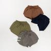 Vintage Japanese Korean Style Solid Color Loose Casual Summer Kids Shorts For Boys And Girls