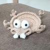Creative Crochet Squirrel Coasters Non-Slip Drink Insulation Pad Durable Water Cup Mat  Tableware