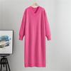 Lazy style loose woolen dress, women's autumn new style interior knit dress