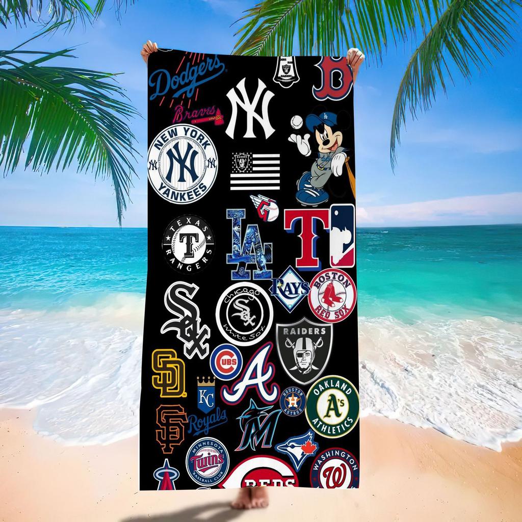 American Nfl Football Beach Towel Absorbent Quick-Drying Swimming Bath Towel Adult Beach Towel One Order