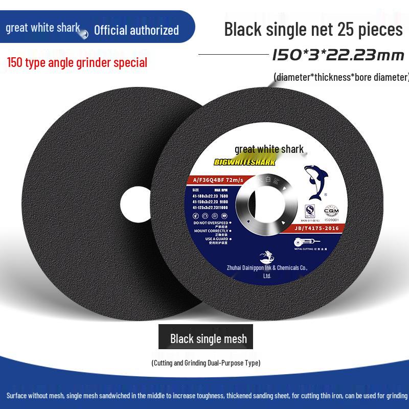 Big White Shark 10-Angle Grinder Disc for Polishing and Metal Grinding