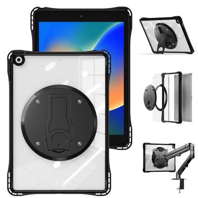 Transparente Hülle für iPad 10.2 (2021)/(2020)/(2019) PC+TPU+Acryl Ständerhülle