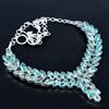 Aquamarine Heavy Necklace, 925 Sterling Silver Necklace, Aquamarine Designer Necklace, Handmade Necklace, Jewelry Valentine's Day Gift