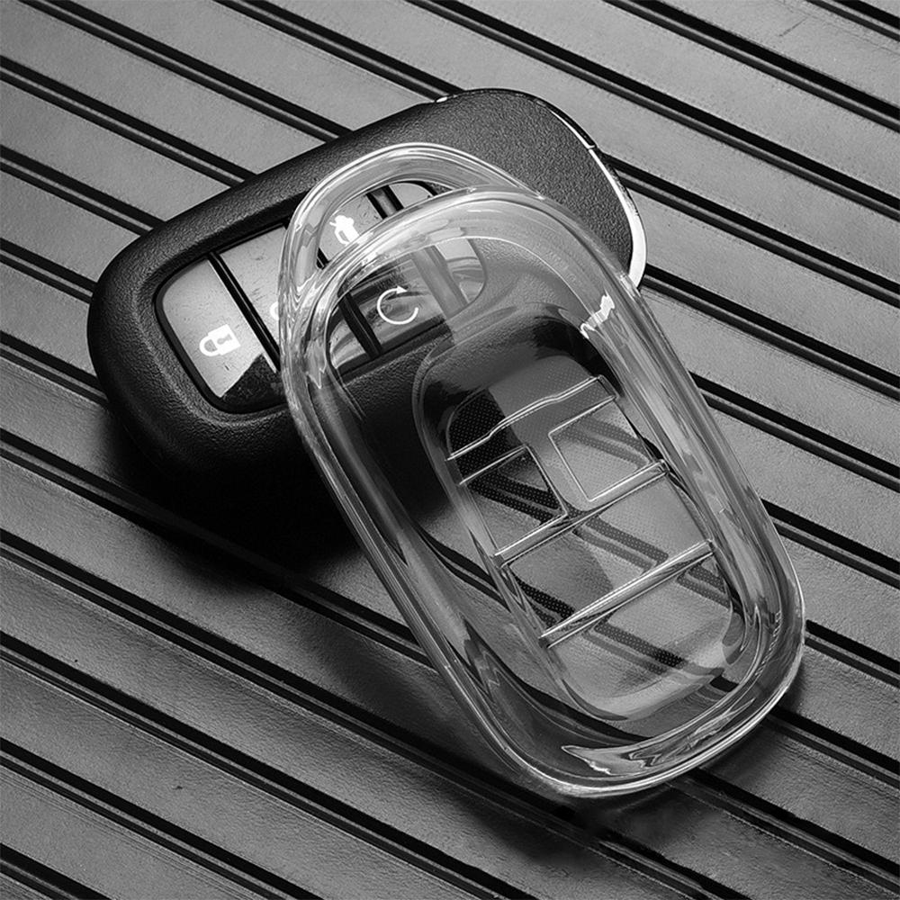 Tpu Transparent Car Key Case Remote Key Cover For Honda Civic Accord Crv Fit Vezel Pilot Freed Hrv Enp1