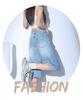 2025 Summer High Waist Denim Shorts - Women's Retro Hong Kong Style Fashion