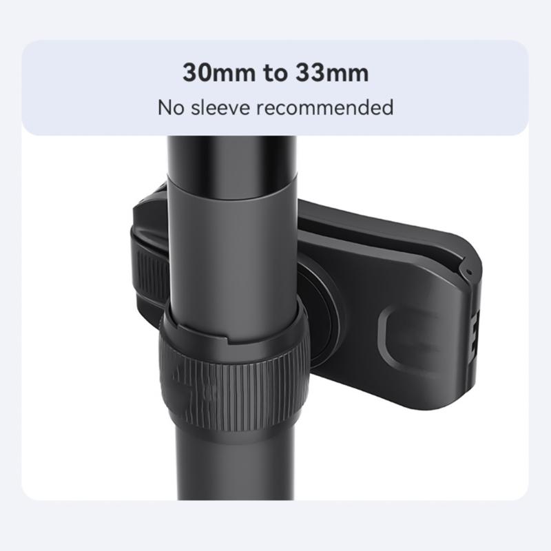 Universal Selfie Stick Holder with 360 Degree Rotation Backpacks Clip for Easy Attachment To Belts and Straps