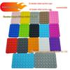 Silicone Suction Cup Holder for Mobile Phones - Square, Single-Sided, Set of 24