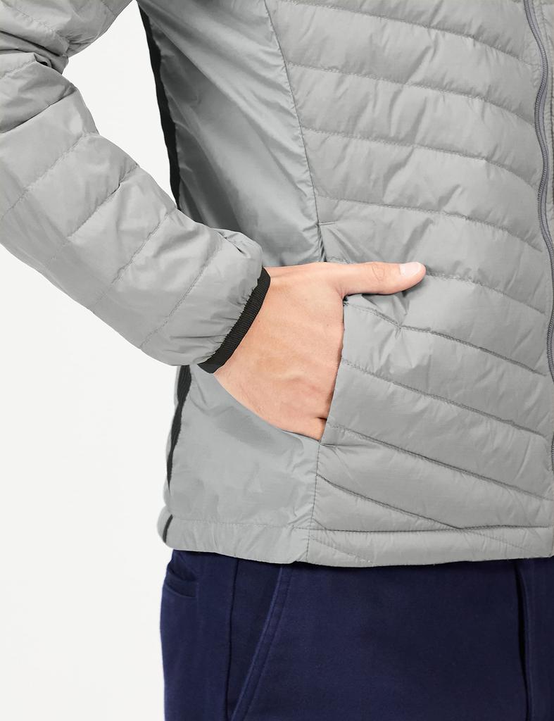 Mizuno Breath Thermo Move Down Golf Recycled Size E2ME2505 Wear, Moisture-Wicking, Heat-Generating, Material, Men's, Gray, L,