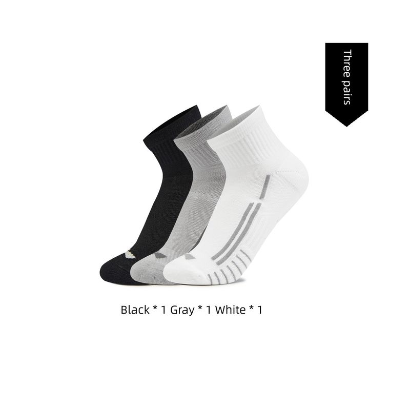 

Женские Официальные Оригинальные Продукты Набор из Трех Пар Спортивных Носков Фитнес Бег Подходящие Износостойкие Дезодорирующие Влагоотводящие Носки-следки Black/white/gray (three pairs) M (shoe size 35-39)