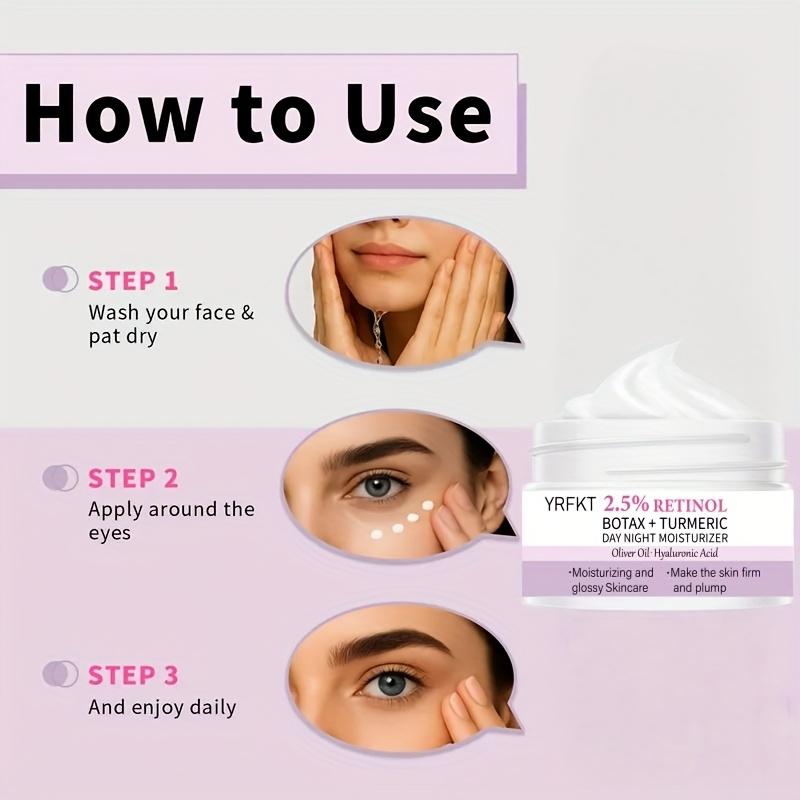Deep moisturizing eye cream, brightening and eliminating eye puffiness, removing dark circles, wrinkles, anti-aging, and smoothing eye skin