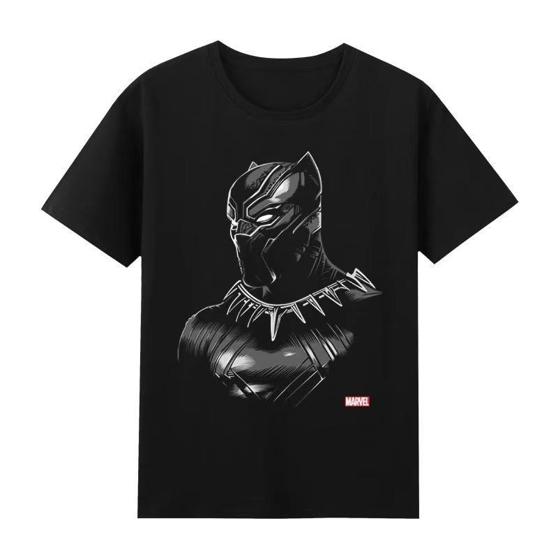 Black Panther Print Tshirt 2026 Summer New Design LooseFitting Casual Trendy ShortSleeved Shirt