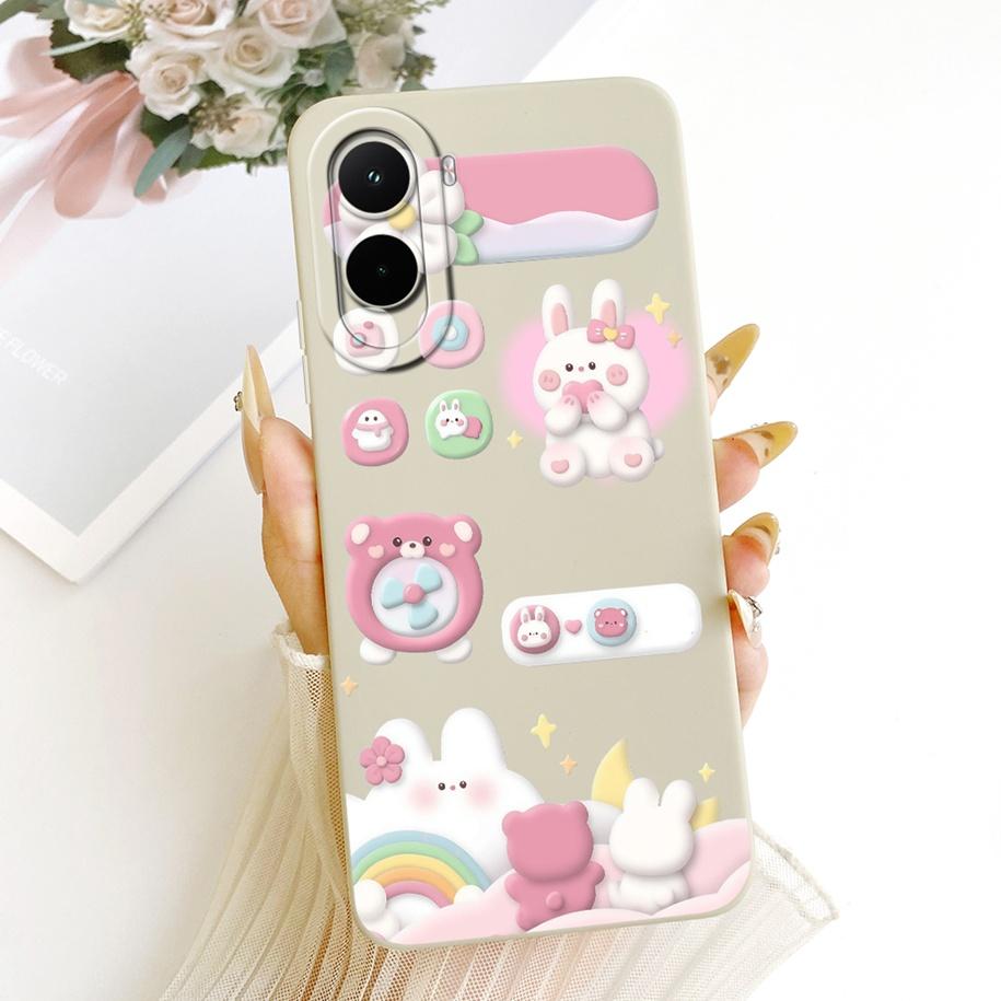 

For Xiaomi Poco M7 4G Case Simple Bowknot Cartoon Cat Rabbit Soft Silicone Back Cover For Xiaomi Poco M7 Plus M7Plus PocoM7 Capa Poco M7 Plus