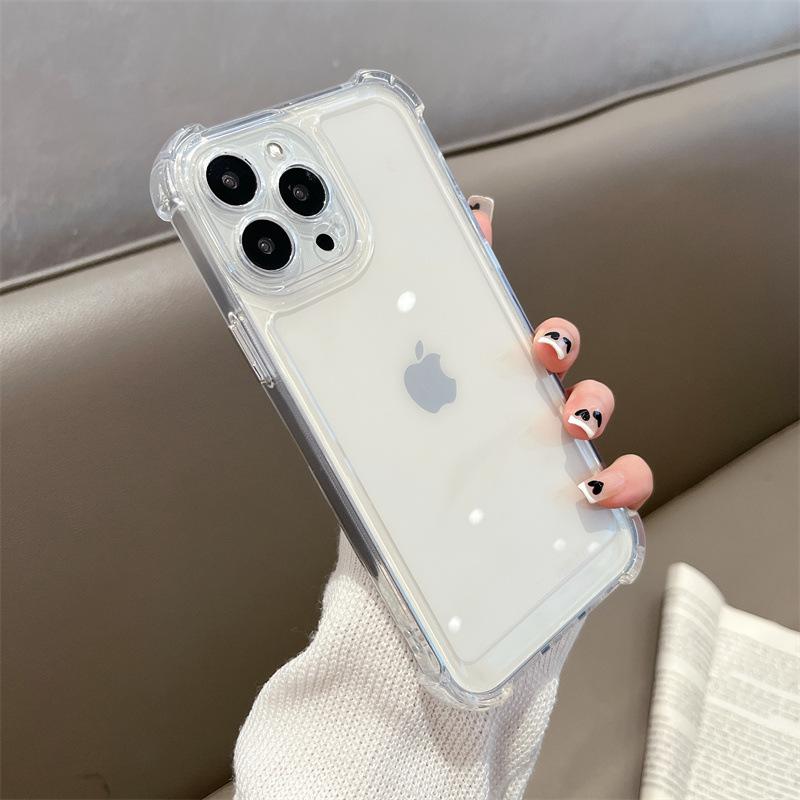 Applicable to the new 14 mobile phone case, anti-drop four-corner acrylic Apple 14PROMAX anti-drop 13PROMAX space case