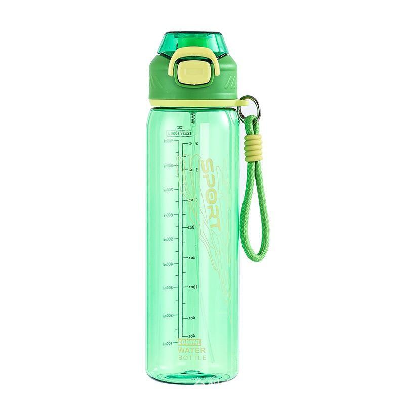 Large Capacity Sports Water Bottle 800ml 1000ml Portable Leakproof Plastic Cup Outdoor Hiking Camping
