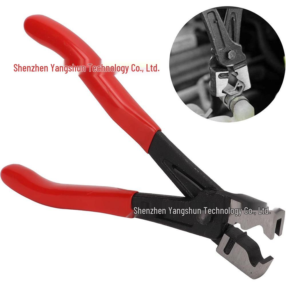 100-Piece Set: 304 Stainless Steel Single Ear Stepless Hose Clamps (5.3-15.3mm) with Pliers