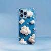 Dreamy Blue Sky Cloud Print for iphone 17 case for coque iphone Fashion Case fundas Glass for iPhone 17 16 15 14 13 pm Pro Plus