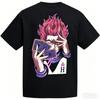 2026 Summer Hunter X Hunter Killua Lightning Sketch Anime Graphic Black Tshirt Unisex Oversized Y2k Streetwear Cotton Tee