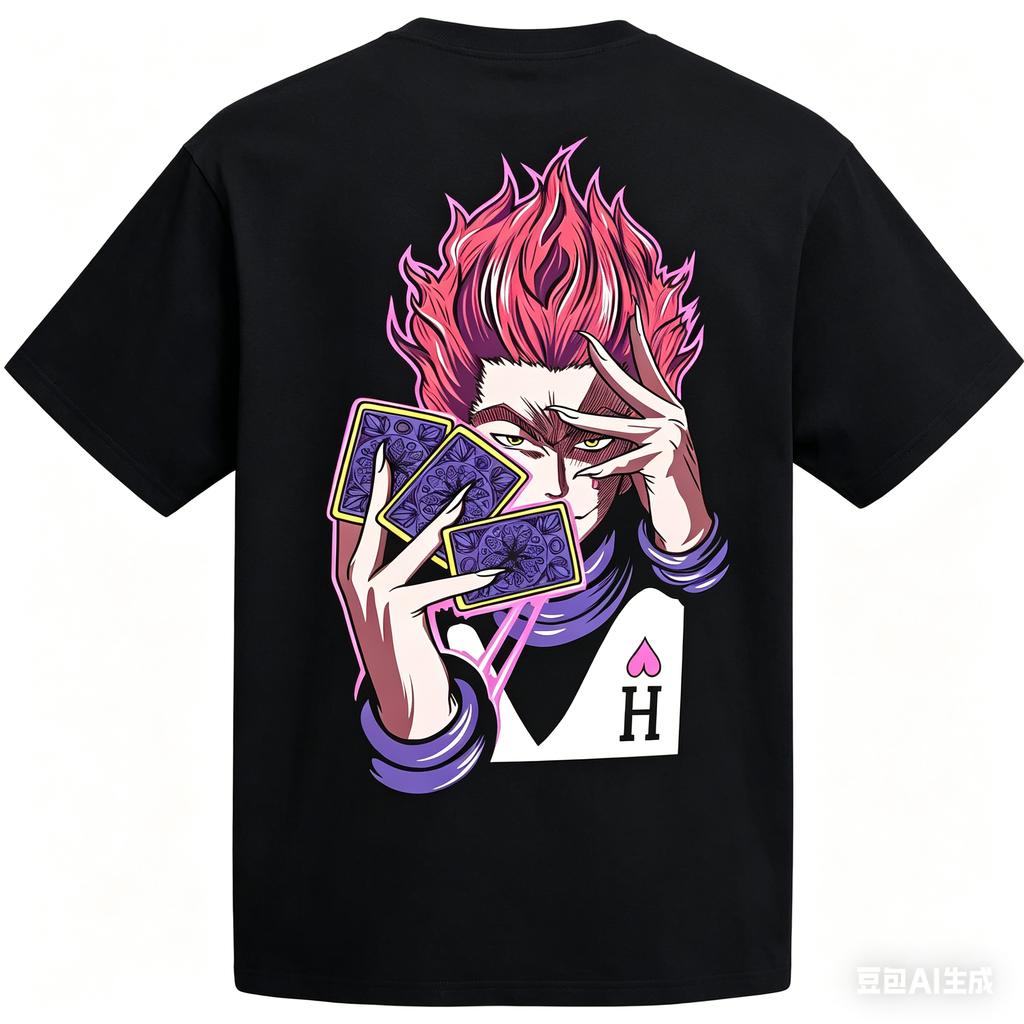 2026 Summer Hunter X Hunter Killua Lightning Sketch Anime Graphic Black Tshirt Unisex Oversized Y2k Streetwear Cotton Tee