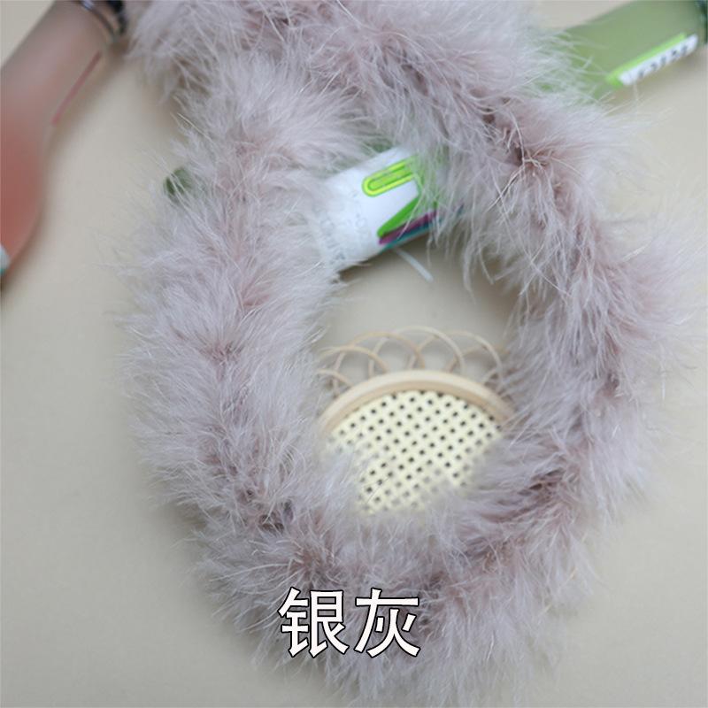 Color Encryption Thickened Feather Strip Diy Turkey Fluff Strip Wedding Decoration Clothing Skirt Accessories
