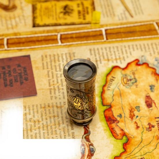 Brass Telescope - 15.24 Cm with Engraved Hardwood Box by W. Ottway Ealing