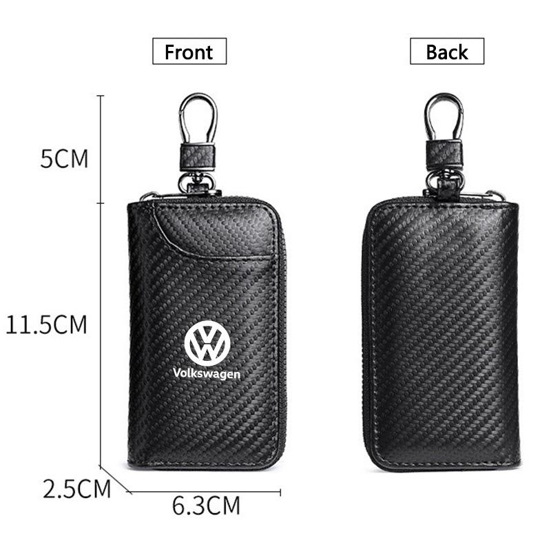Carbon Fiber Car Driver's Licence Organiser Insurance Card Holder Wallet Purse for Volkswagen Vw Passat Jetta Polo Touran Golf zg7