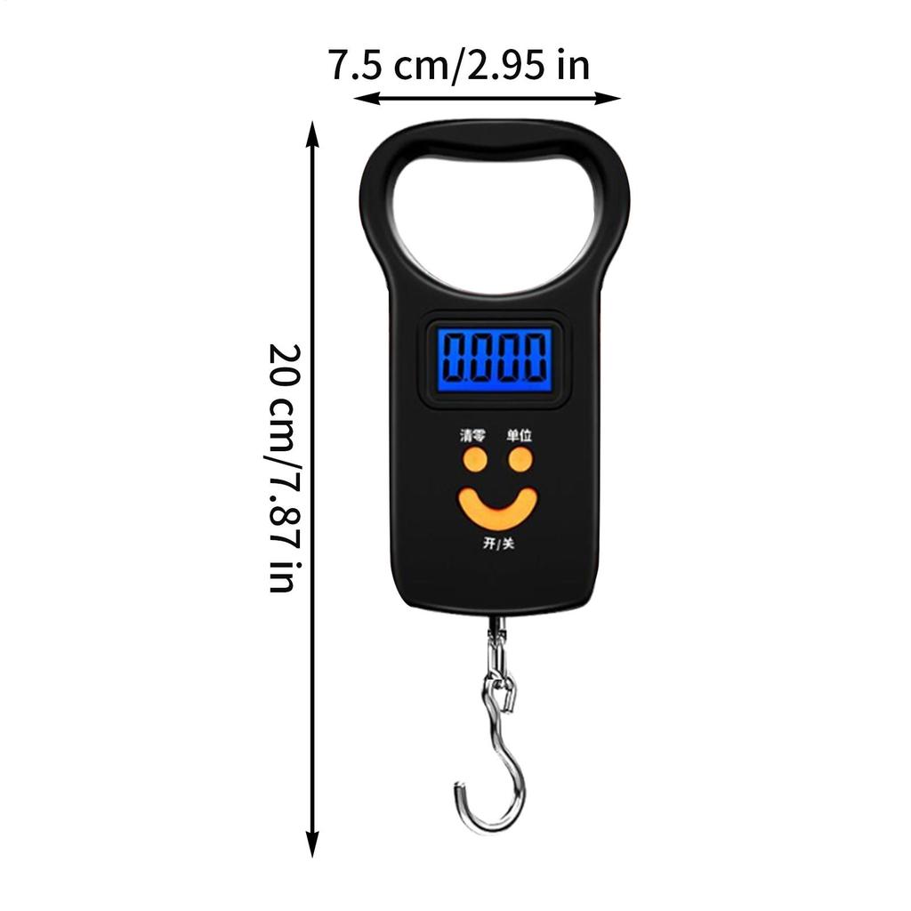 Scale for Luggage Hand Digital Scale 50kg Capacity Accurate Weight Measurement Tool for Fishing Suitcase Shipping Cooking