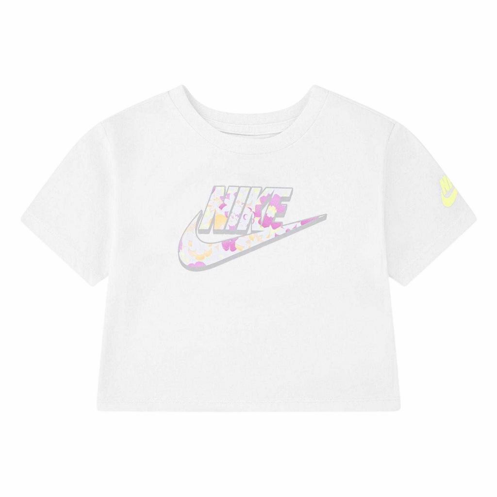 Nike Girls Floral Boxy Crop Top