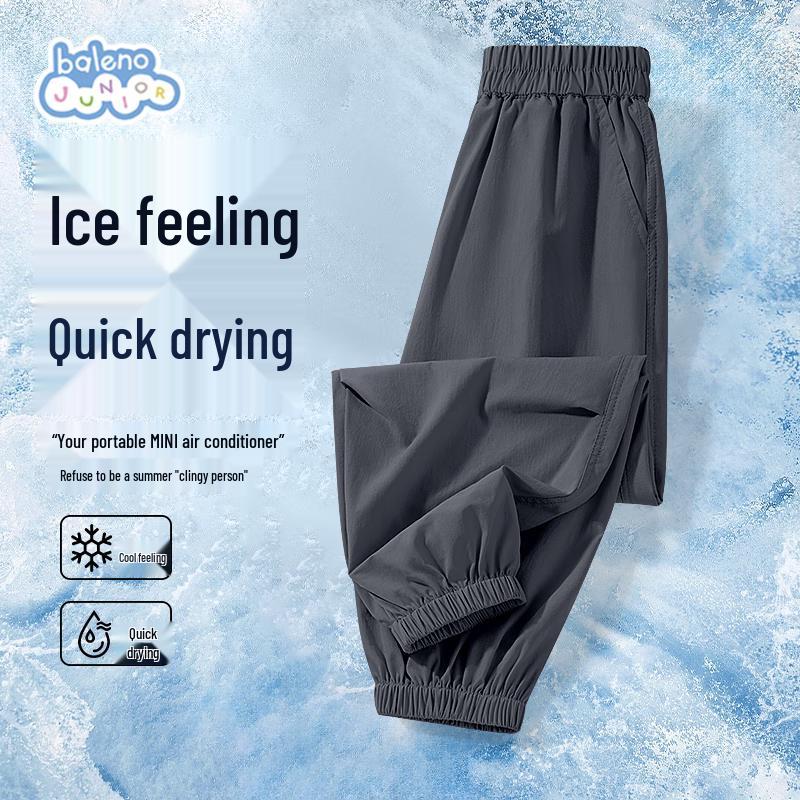 Baleno Boy s Summer Ice Silk Quick-Dry Outdoor Casual Long Pants 140