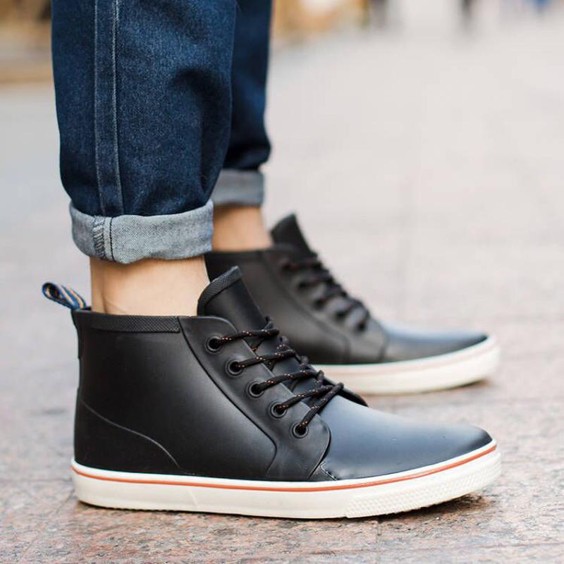 Rainboots Slip Water Shoes Fishing Boots Short Rubber Rain Boots Man Bot Garden Boots Men Lovers Shoes H453