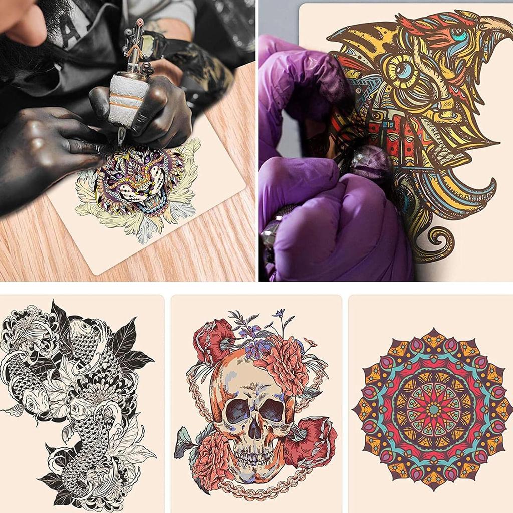 Blank Tattoo Practice Skin-Autdor 5Pcs Double Sides Fake Skin Tattooing and Microblading Eyebrow Beginners 15X20cm