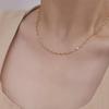 Women's Accessories Cutting One-Line Gold Necklace