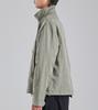 Button Seoul Diagonal Pocket Crop Military Blouson (Khaki)