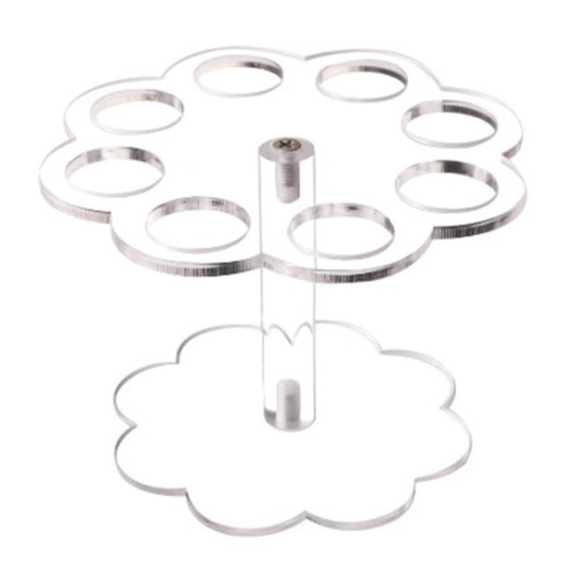 1Pcs 8 Holes Acrylic Ice Cream Cone Stand Holder Transparent/Chip Cone Holder