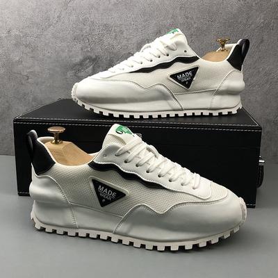 Fashion Men Sneakers White Mesh Casual Shoes Lac-up Mens Shoes Lightweight Vulcanize Shoes Walking Sneakers Zapatillas Hombre