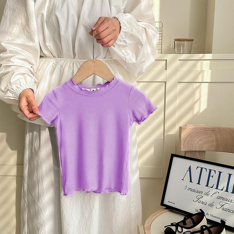 Girls Casual Short-sleeved Loose T-shirt For Spring And Autumn, Children s Cute Top 100cm