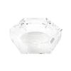 Buddhist altar accessories, diamond candle holder, 3.0 inches, clear, transparent, crystal.