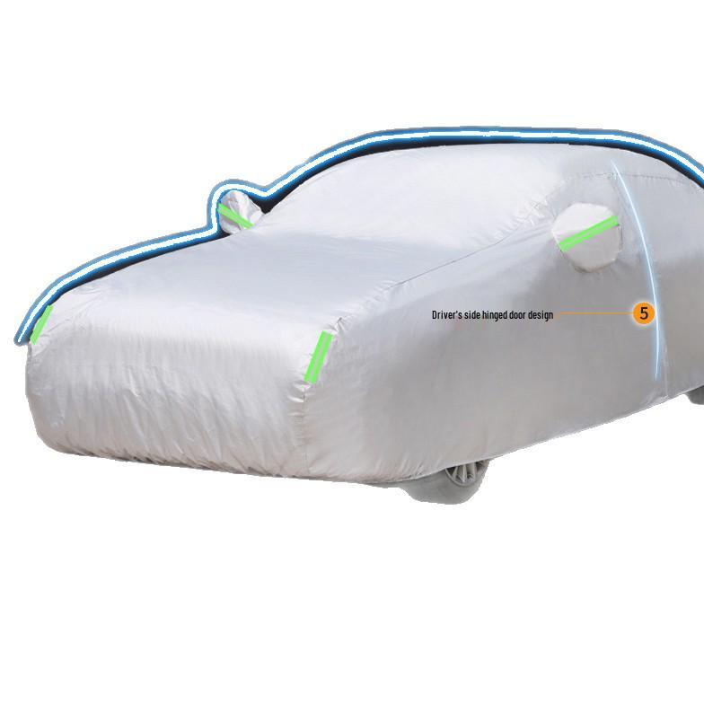 Universal Four-Season Thickened Oxford Cloth Car Cover: Full Protection, Sunscreen & Rainproof