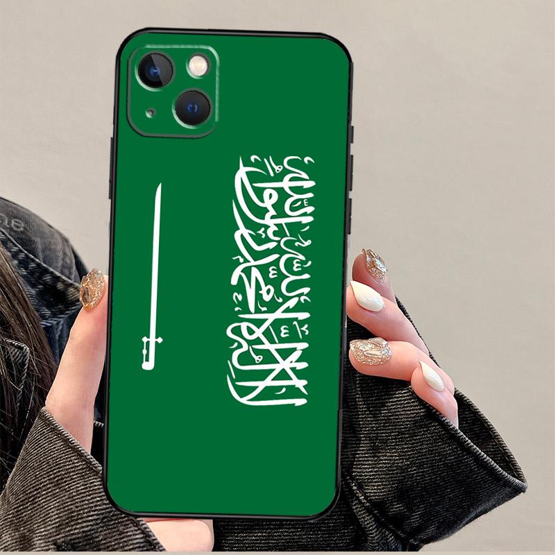 

Kingdom of Saudi Arabia Flag Phone Case For iPhone 17 Pro Max 14 13 12 11 15 16 Pro Max mini 16 Plus 16e 17 Air Cover iPhone 17