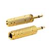 6 35 mm Male to 3 5 mm Female Headphone Adapter Wear-resistant Jack Converter Audio Plug Golden Process Power Amplifier