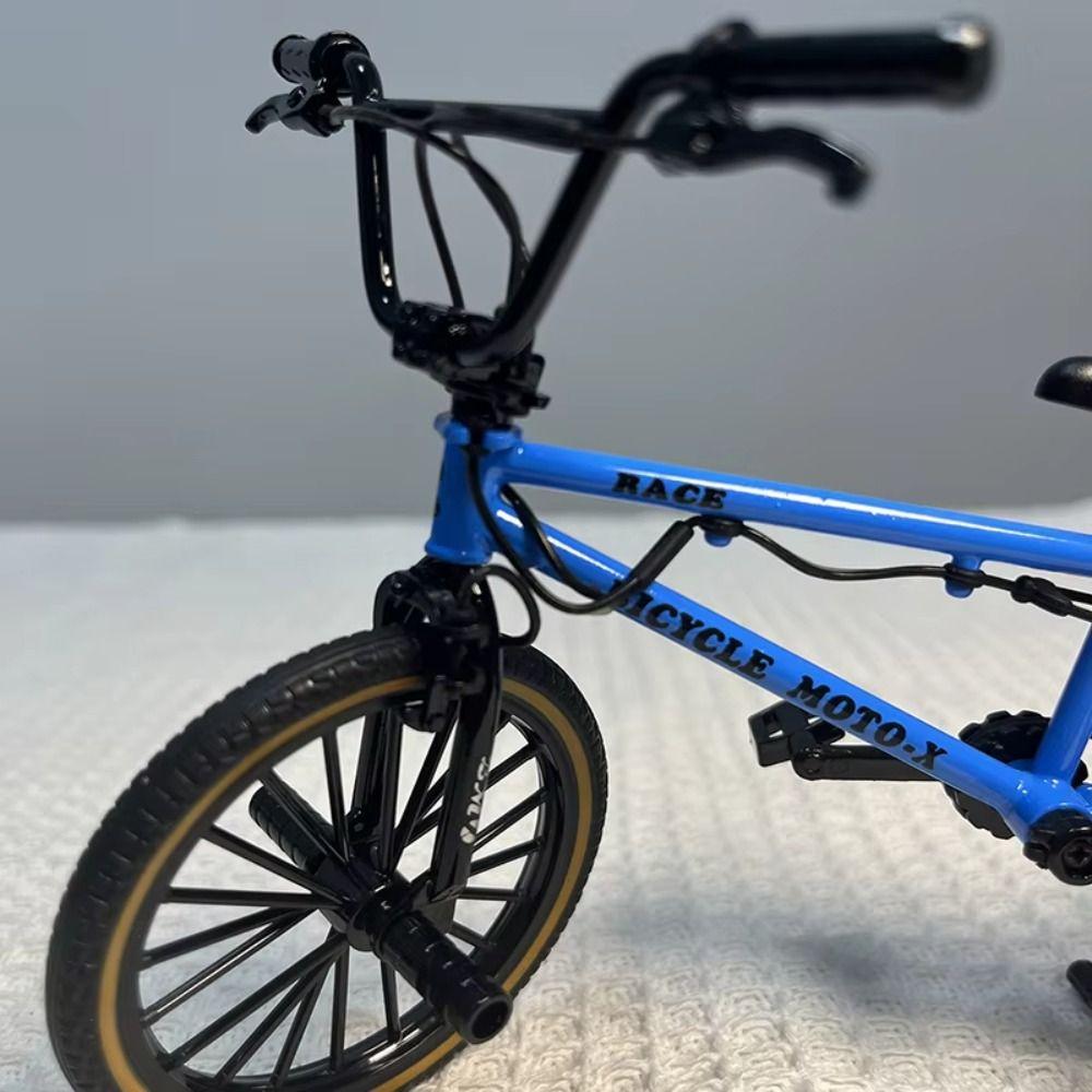 Parking Rack Finger Mini Bike Zinc Zinc Alloy Metal Simulation Bike Kids Toy Bicycle Model Toy Boys Gift