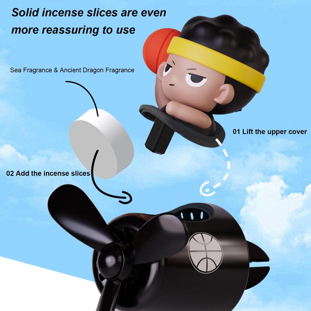 Vent Clips Air Freshener Funny Vent Air Fresheners For Vehicles Long-Lasting Scent Fragrance Diffuser Odor Eliminator For Auto