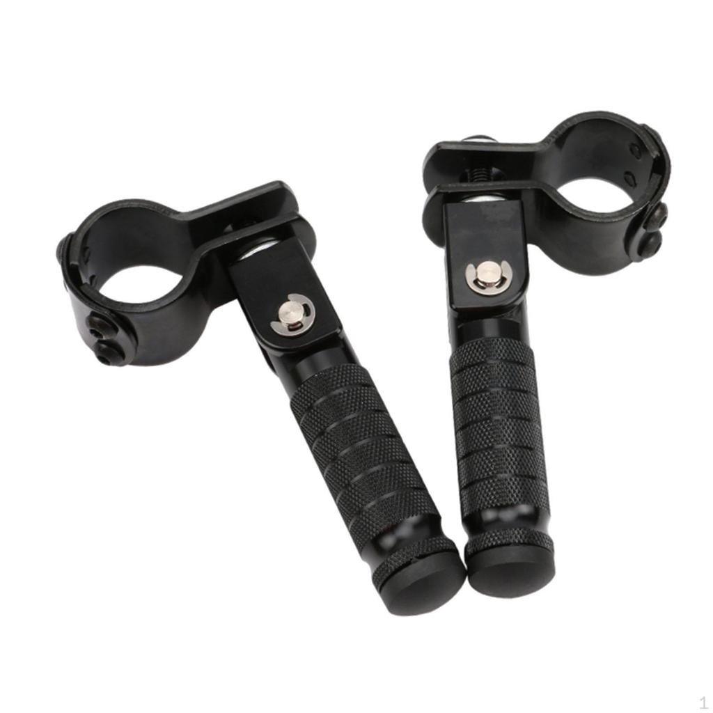 Motorcycle Footrests Accessories Foldable 8mm Pegs Pedal Board Attachment Easy Installation Sturdy
