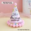 Creative Cartoon Pompom Birthday Hat for Selfies - For Adults & Babies