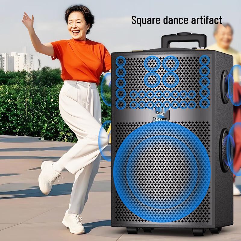 Soaiy X68(A) 15-inch High Power Portable KTV Speaker CN Plug (adapter Included)