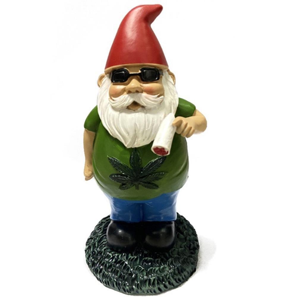 Christmas Gift Ornament Garden Ornament Dwarf Resin Crafts Cartoon Dwarf Statue White Beard Old Man